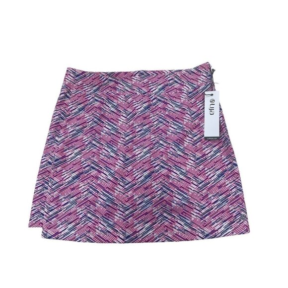 Ladies Lija Pink/Purple/White Matchstick Pattern Golf/Tennis Skort Size 10 - Picture 1 of 2